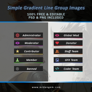 Simple Gradient Line Group Images