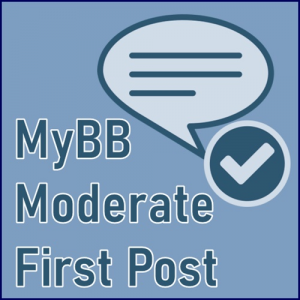 MyBB Moderate First Post