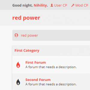 Red Power Theme