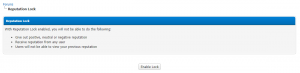User Reputation Lock