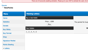 NewPoints Lottery